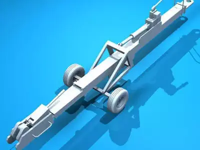 Airport tow bar 3D model