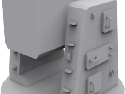 Typhoon Launcher Low-poly 3D model
