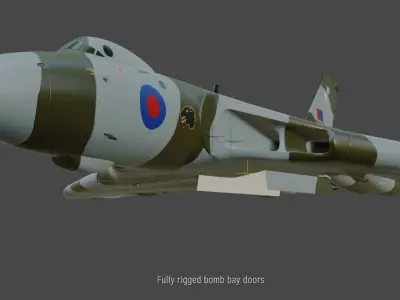 Avro Vulcan B2 bomber 3D model