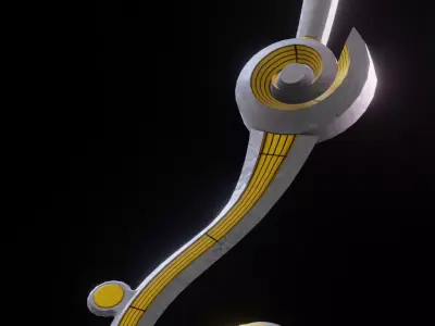 Music Note sword Series 3d model  Low-poly 3D model