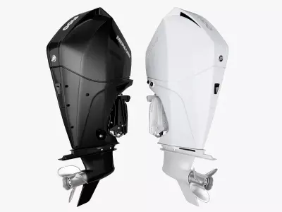 Mercury Fourstroke 300hp v8 Outboard Motor 3D model