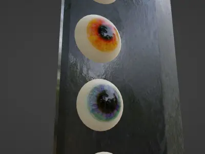 KNIFE WITH EYES Low-poly 3D model