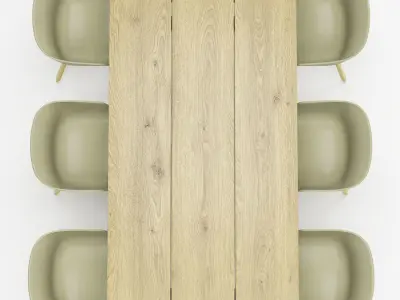 Dining set-55 Free 3D model