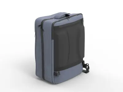 Travel Bag Low-poly 3D model