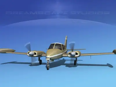 Cessna 320 Skyknight V03 3D model