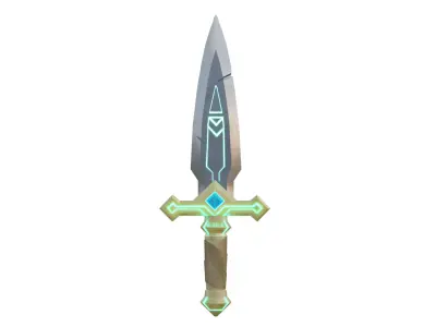 Stylized Game Ready Sword Asset Free Viktig Games Free low-poly 3D model