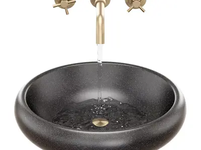 Ronda black sink 3D model