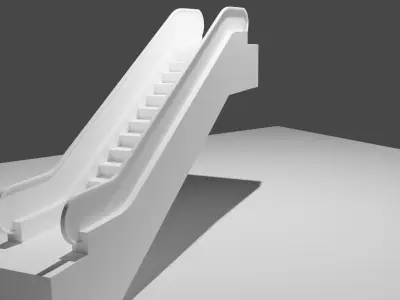 Escalator Free low-poly 3D model