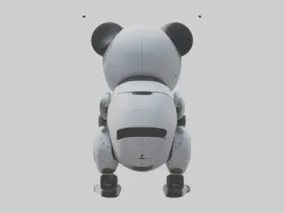 Robot version of a panda model 3D model