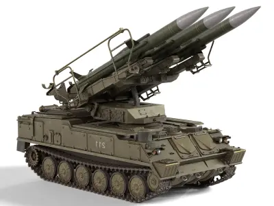 5 Military Vehicles Collection v17 Low-poly 3D model