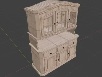 Country cupboard Free 3D model