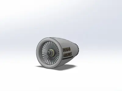 jet engine 3D model