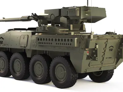 M1128 Stryker MGS 2003 3D model