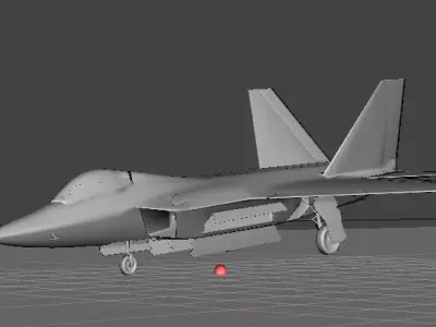 F 22 Raptor Free 3D print model