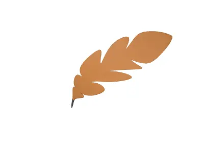 Feather Pen v1 002 Low-poly 3D model