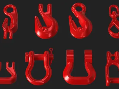 Lifting Equipment Kit Low-poly 3D model