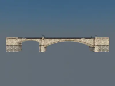 Bridge Meidan Low-poly 3D model