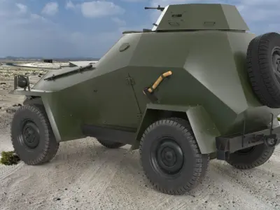 BA 64  Arnold 3D model