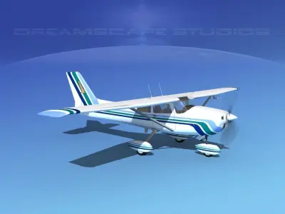 Cessna 172 Skyhawk 1976 V09 3D model
