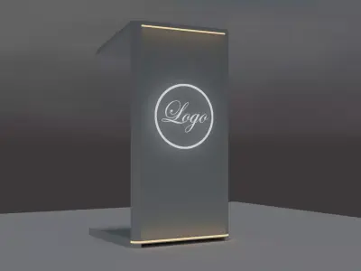Podium Perfection A Light-infused 3D Stand Free 3D model