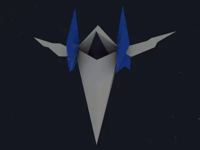 arwing star fox Low-poly 3D model