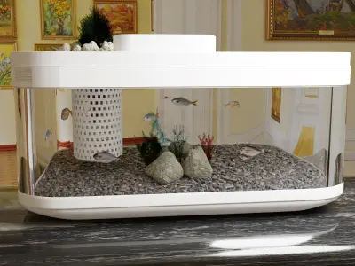 Xiaomi brand aquarium 3D model