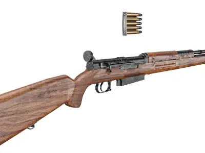 Brondby M37 Norwegian Rifle Low-poly 3D model