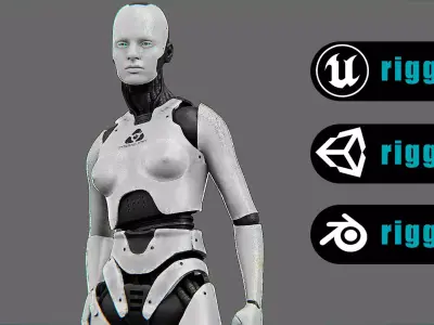 META HUMAN BOT-B Rigged for Unreal Engine - Unity - MIXAMO  3D model purchase