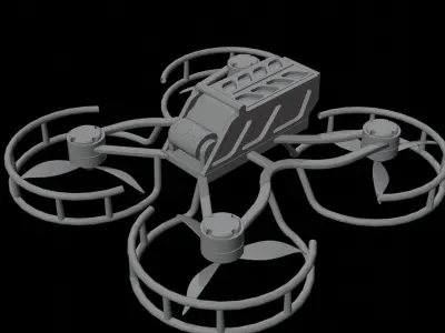 INDOOR FPV DRONE Free 3D model