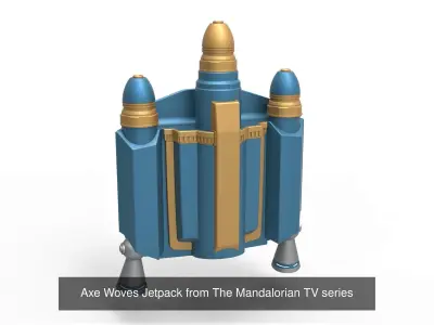 Jetpacks of Night Owls from The Mandalorian TV series 3D Model Collection