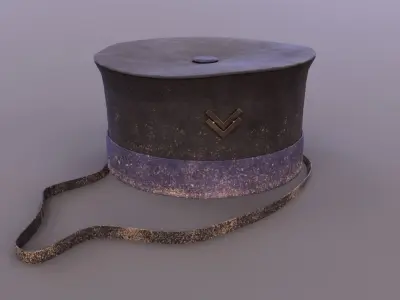 Royal Artillery Cap Low-poly 3D model