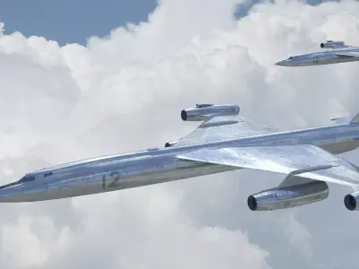 Soviet union M50 jet bomber 3D model