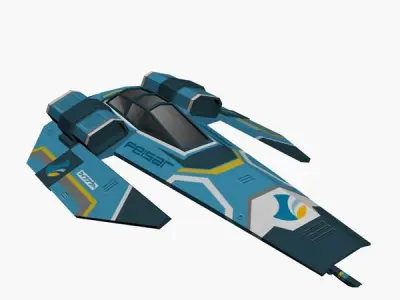 Feisar Ship Free low-poly 3D model