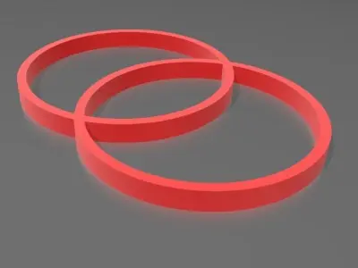 GEOMETRIA SAGRADA VESICA PISCIS Free 3D print model