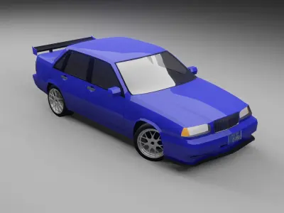 Volvo 850 BTCC 1995 Saloon Free low-poly 3D model
