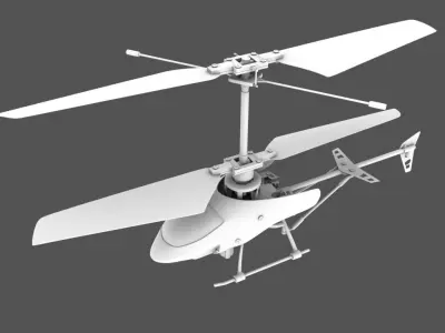 Remote controlled Helicopter - Textured 3D model