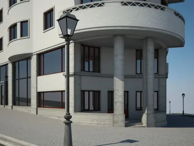 Apartment Building 08 3D model