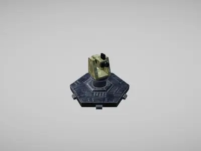 Modern Unmanned Turrets Low-poly 3D model