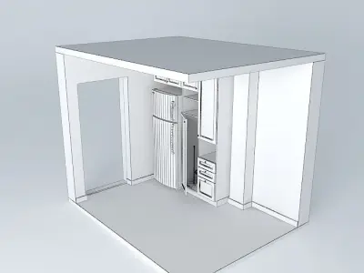 Wooden cupboard Free 3D model