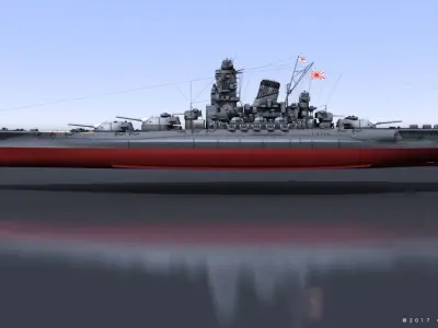 BATTLESHIP YAMATO 3D model