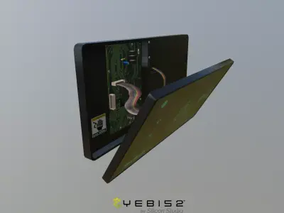 Broken Display Panel Low-poly 3D model
