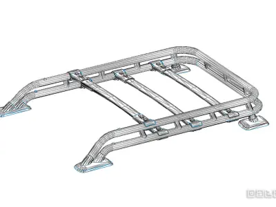 2019 Toyota 4Runner TRD Pro Genuine OEM Roof Rack 3D model