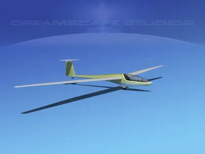 DG-400 17-Metre Motorglider V12 3D model