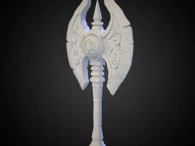 Stylized Axe 02 3D model