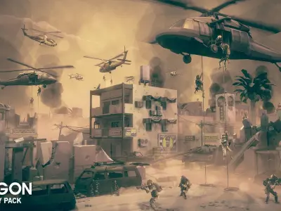 POLYGON - Military Low-poly 3D model