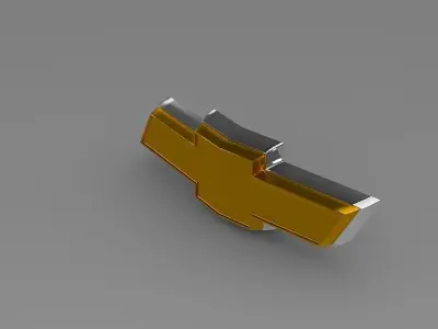 Chevrolet2 logo 3D model