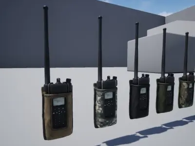 Radio pouch Low-poly 3D model