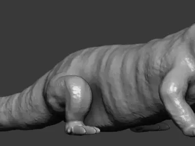 Salamander lizard 3D print model