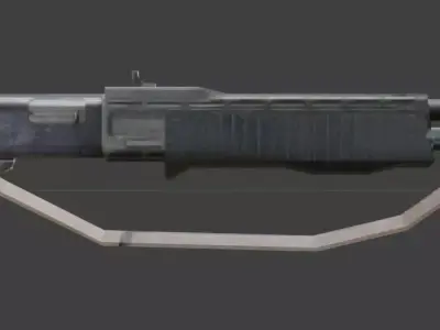 PSX SPAS 12 - Low-Poly Retro Shotgun Low-poly 3D model