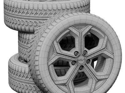 Kia wheels 3D model